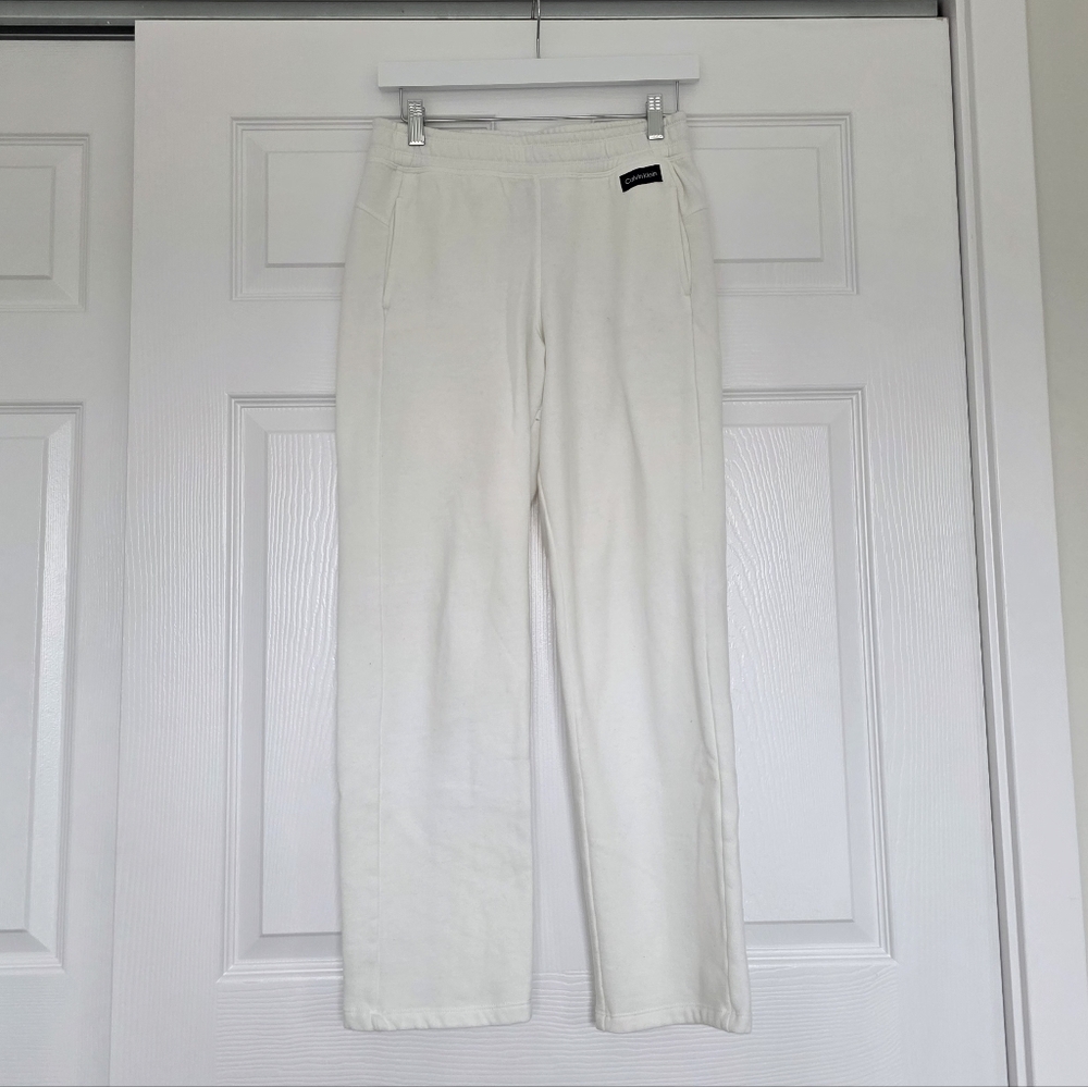 Calvin Klein Womens Cream Sweatpants